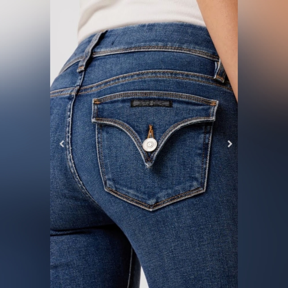 HUDSON JEANS Blue Collin Midrise Skinny Crop Jeans Size 26